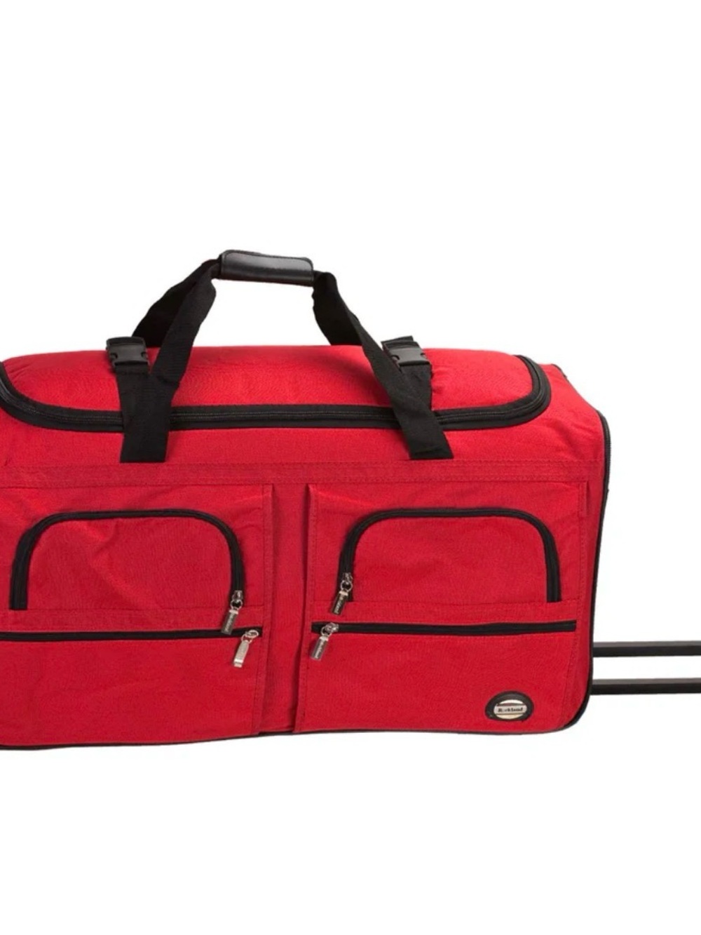 Rolling Duffel Bag for Men - Red